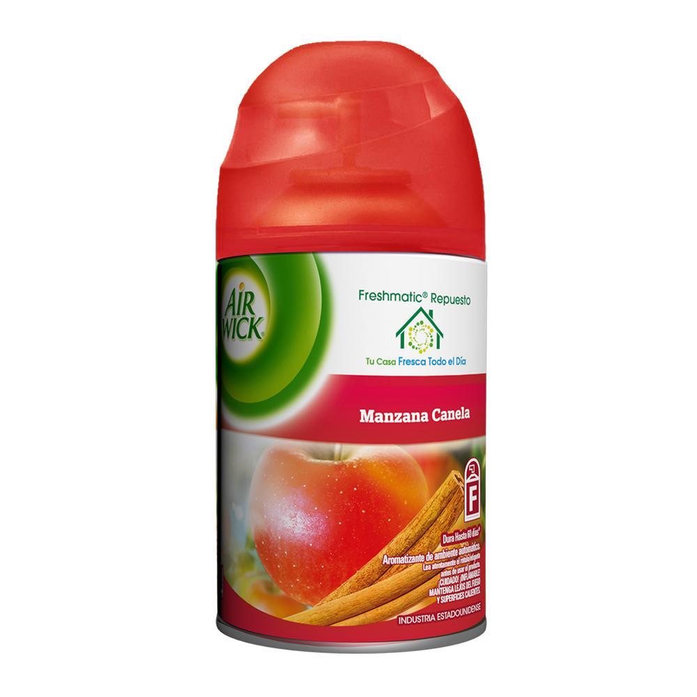 Desodorante Ambiental Air Wick Eléctrico Aparato + Repuesto Manzana Canela  21 ml