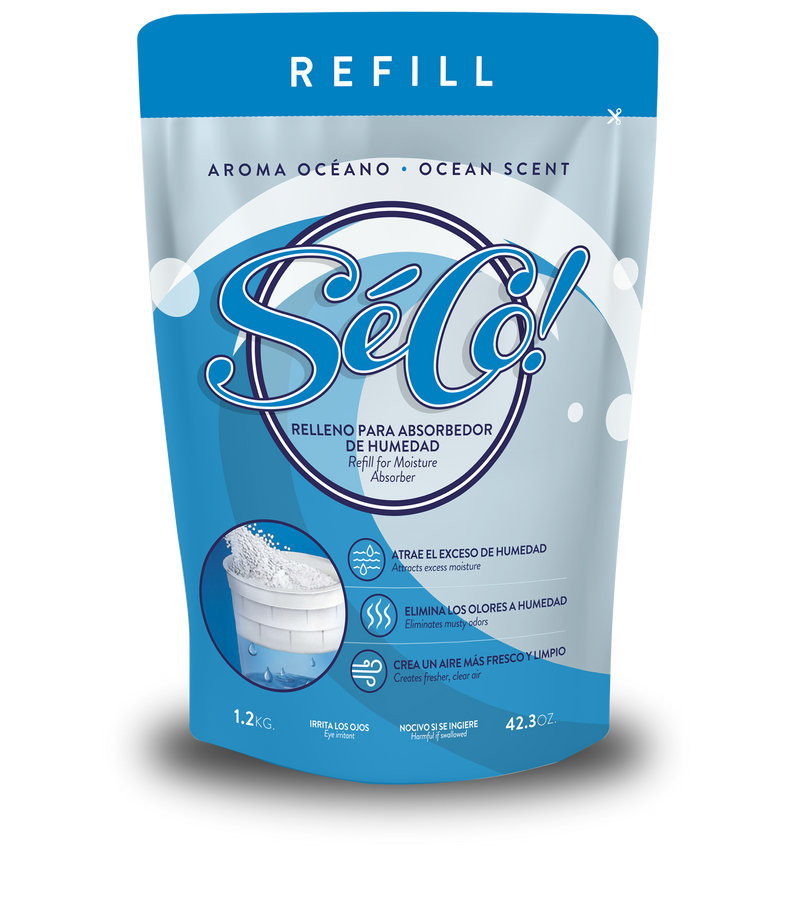 Recarga Absorbente Humedad Rellenable Seco 1.2 Kg