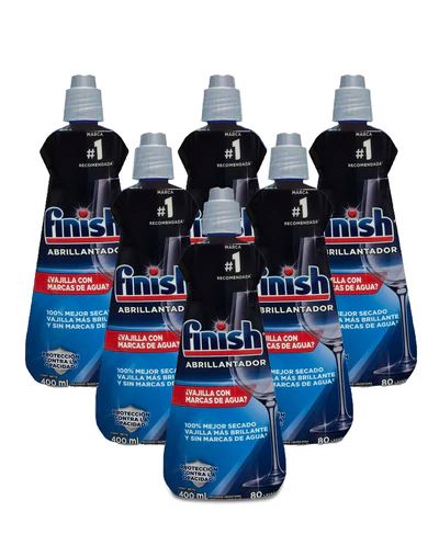 Abrillantador Liquido Finish 6 x 400 ml