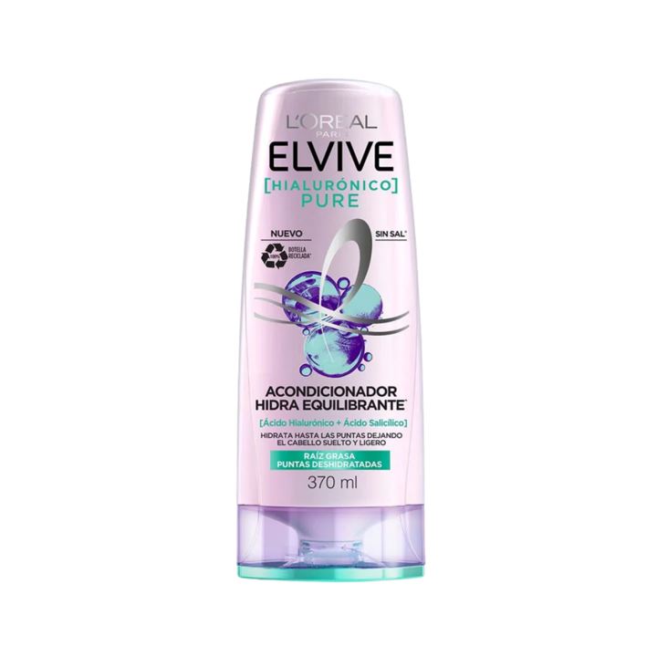 Acondicionador Hialurónico Pure Elvive 370 Ml Higiene Personal Casanova 