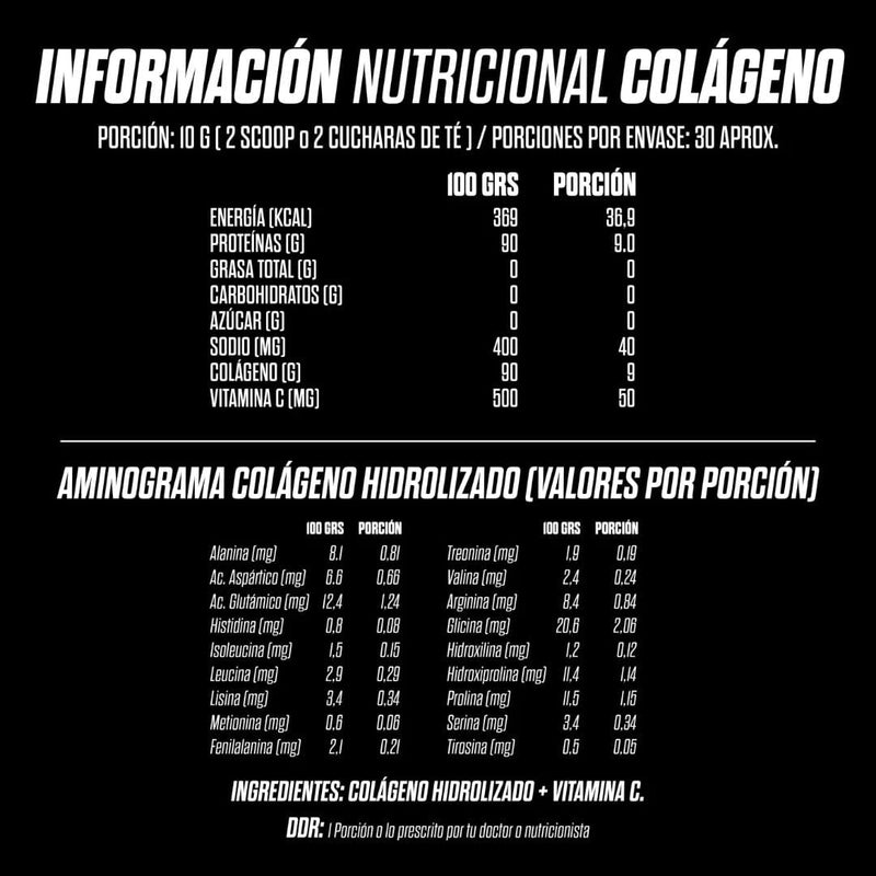 Colageno Sin Sabor Gohard 300 gr Suplementos Alimenticios Gohard 