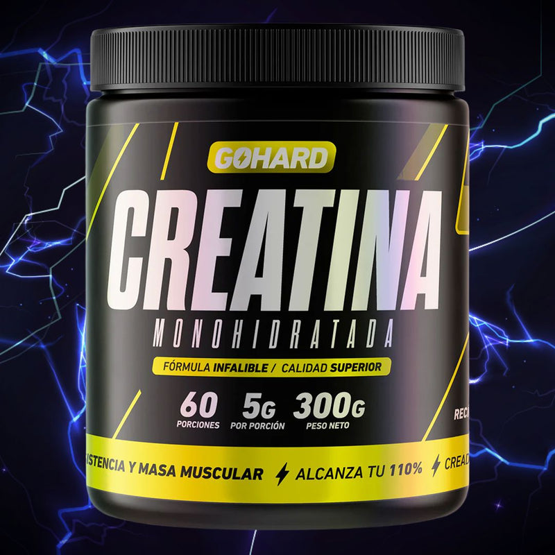 Creatina Monohidratada Gohard 300 gr Suplementos Alimenticios Gohard 