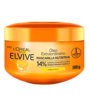 Crema Mascarilla Nutritiva Cabello Seco Óleo Elvive 300 Ml Higiene Personal Casanova 