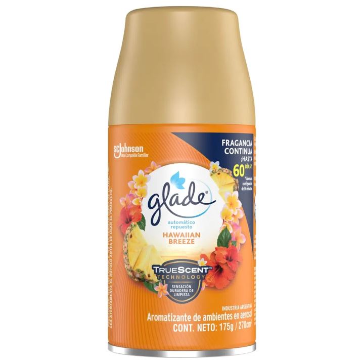 Desodorante Ambiental Automático Repuesto Hawaiian Breeze Glade 175 gr Hogar mundolimpio.cl 