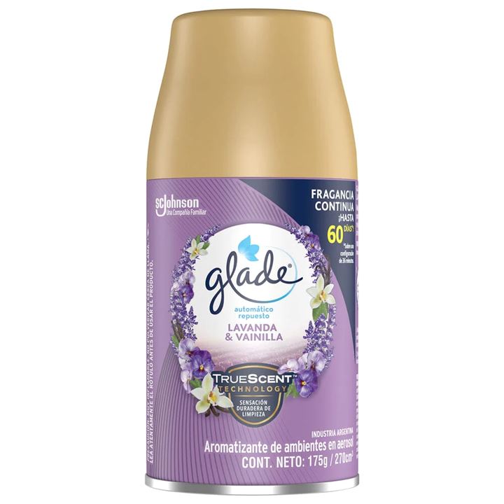 Desodorante Ambiental Automático Repuesto Lavanda Glade 175 gr Hogar Casanova 