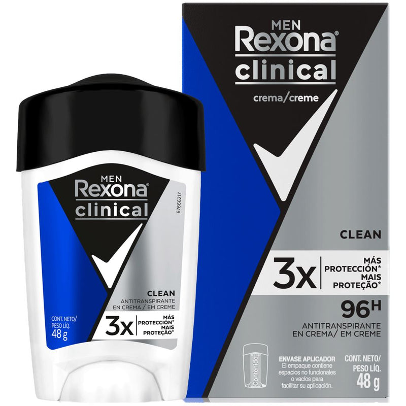 Desodorante en Crema Clinical Men Rexona 48 gr Higiene Personal Casanova 