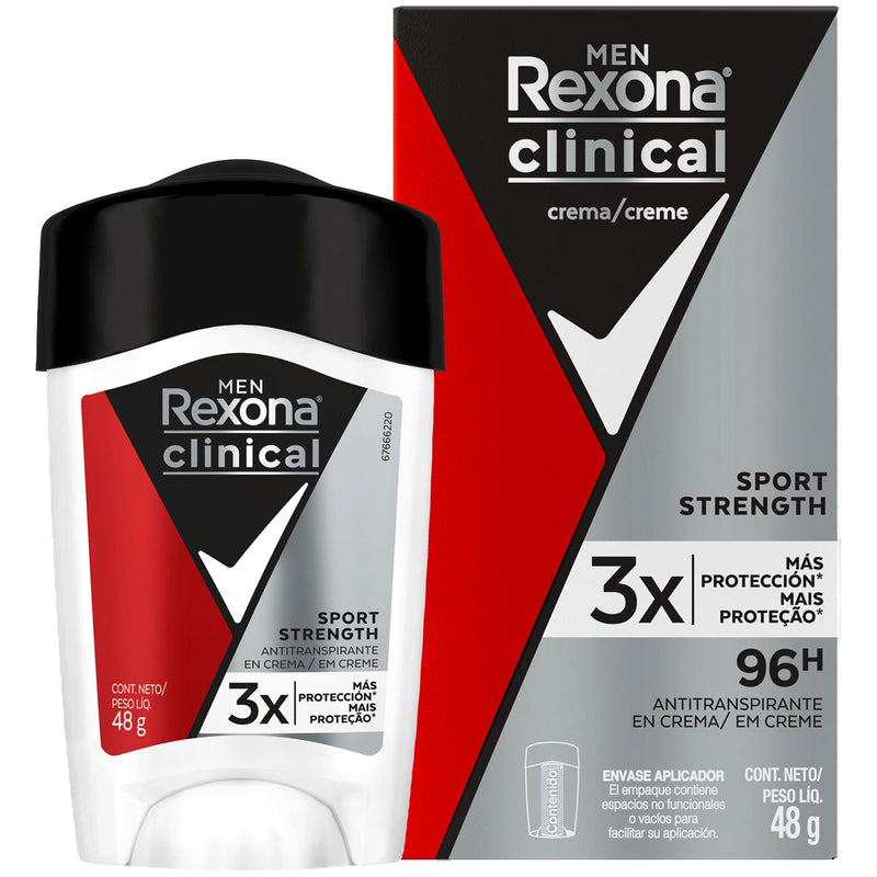 Desodorante En Crema Rexona Clinical Sport Strenght 48 gr Higiene Personal Casanova 