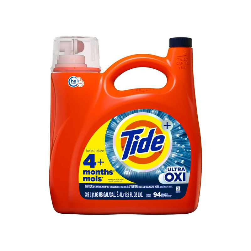 Detergente Concentrado Ultra Oxi Tide 94 LD 3.9 Lt Lavado Ropa dank 