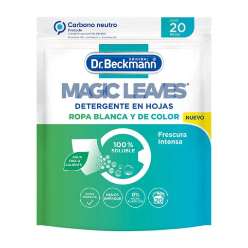 Detergente en Hojas Magic Leaves Frescura Intensa 20 Un Hogar Agrocom 