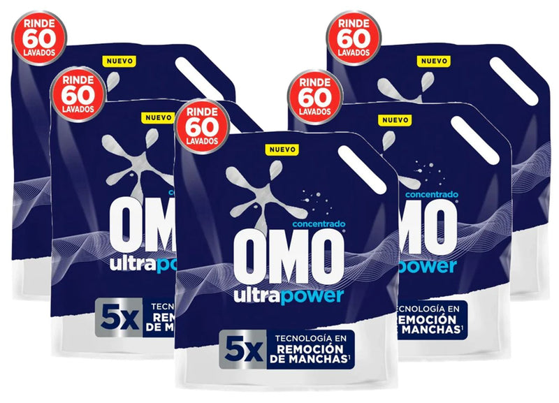 Detergente Liquido Matic Doypack Ultra Power Omo 5 x 3 Lt Hogar Otros 