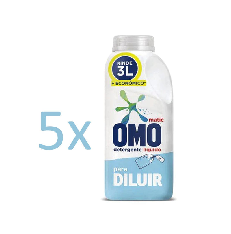 Detergente Liquido para Diluir Omo 5 x 500 ml Hogar Otros 