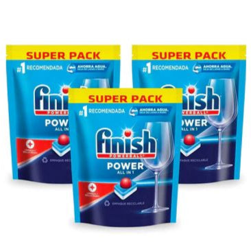 Detergente Tabletas Finish 3 x 30 Un Hogar RB 