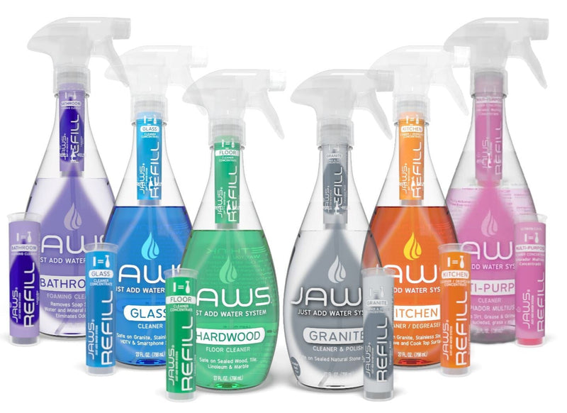 Full Kit para la Limpieza del Hogar Jaws con 2 Recargas (equiv. 1478 ml c/u) Hogar mundolimpio.cl 