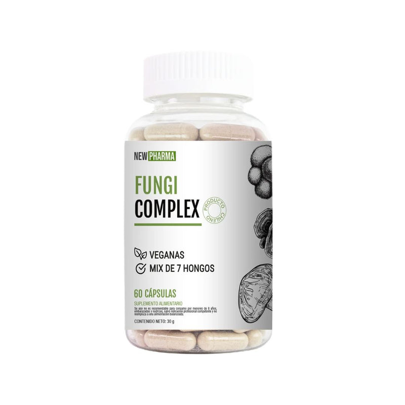 Fungi Complex NewPharma 60 Cápsulas Suplementos Alimenticios Lokal 