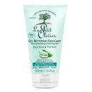 Gel Exfoliante Facial Aloe Vera y Té Verde Le Petit Olivier 150 ml Higiene Personal mundolimpio.cl 