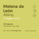 Hongo Melena de León Vegano Biostream 400 mg 120 Cápsulas Suplementos Alimenticios mundolimpio.cl 