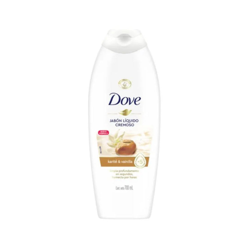 Jabon Liquido Cremoso Karite y Vainilla Dove 700 ml Higiene Personal Casanova 