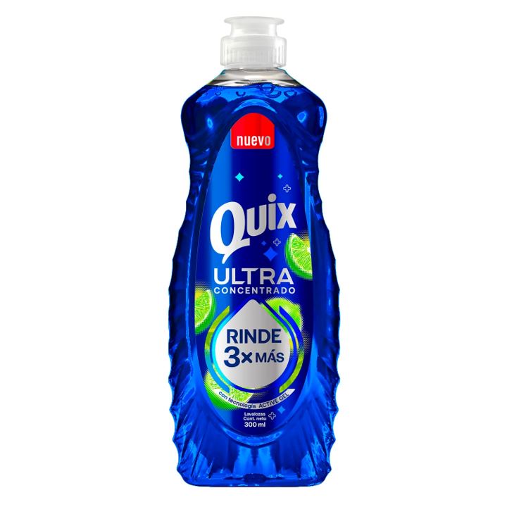 Lavalozas Ultra Concentrado Quix 300 ml Hogar mundolimpio.cl 