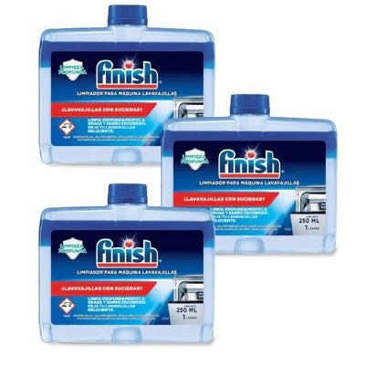 Limpiamáquinas Finish 3 x 250 ml Hogar RB 