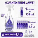 Pack Jaws Limpiador Baño Espuma 750 ml + 6 Cápsulas de Repuesto Hogar Jaws 