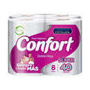 Papel Higienico Doble Hoja Confort 40 mts 8 Rollos Hogar Casanova 