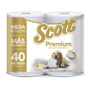 Papel Higiénico Scott Premium Triple Hoja 40 Metros 4 un Hogar Casanova 