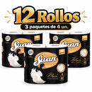 Papel higiénico Swan Black Triple hoja 40 Metros 12 Un Hogar Casanova 