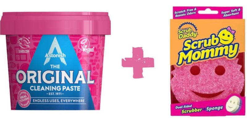 Pasta Multiuso The Original Astonish 500 gr + Esponja Scrub Mommy Baño y Cocina Astonish 