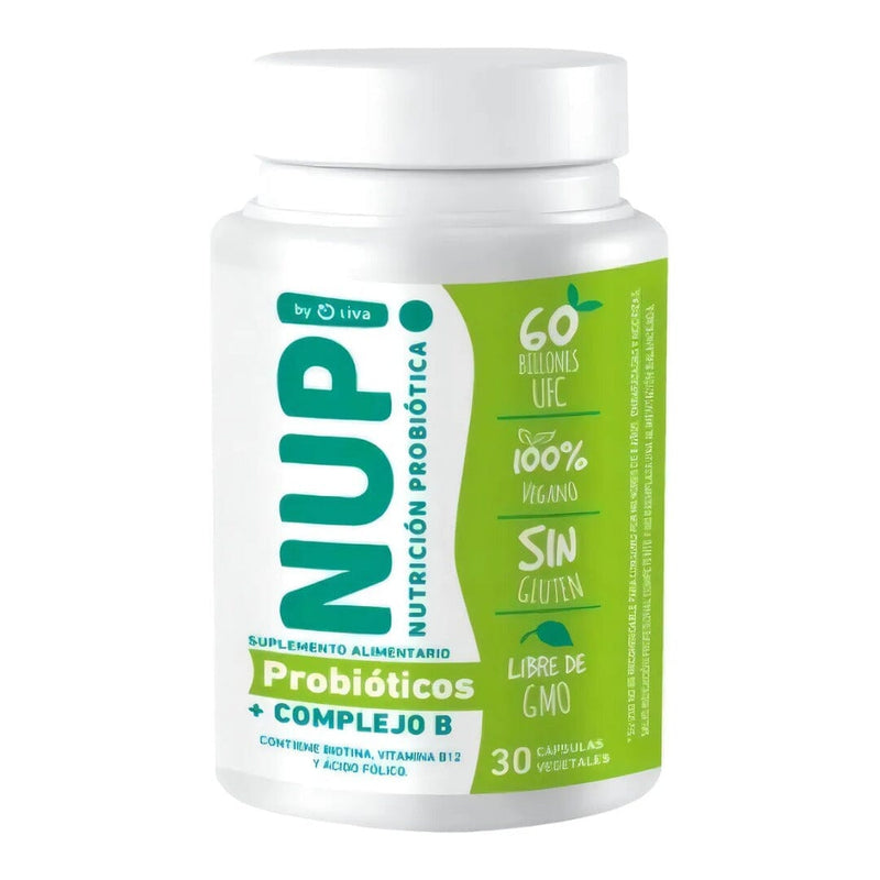 Probióticos + Complejo B 30 Cápsulas Nup Suplementos Alimenticios Nup 