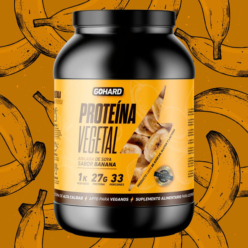 Proteina Vegetal Banana Gohard 1 Kg Suplementos Alimenticios Gohard 