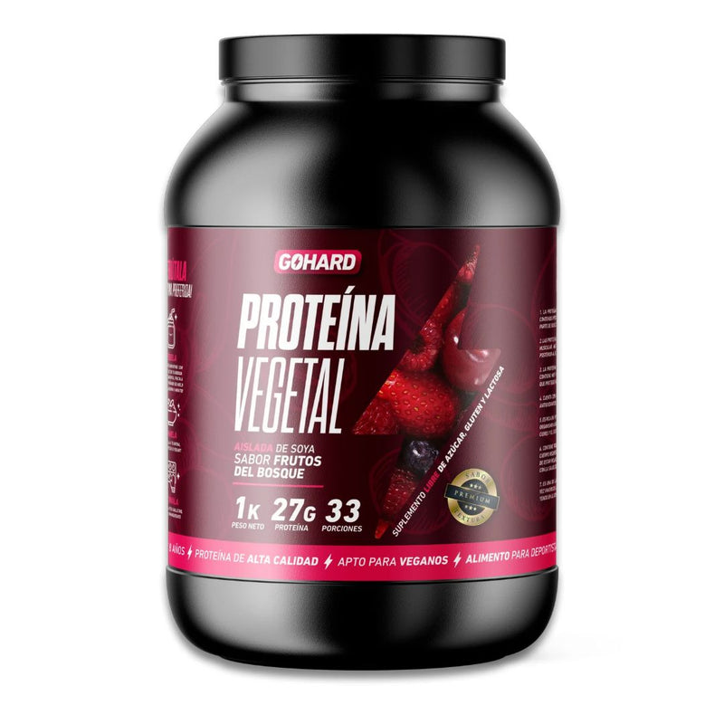 Proteina Vegetal Wild Berries Gohard 1 Kg Suplementos Alimenticios Gohard 