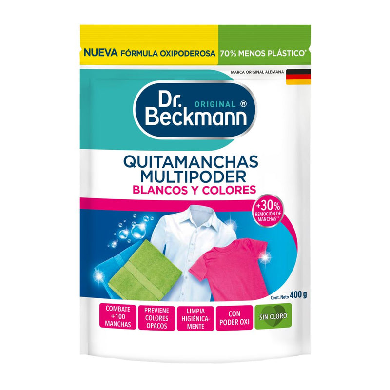 Quitamanchas Multipoder Blancos y Colores Dr Beckmann 400 gr Hogar Agrocom 