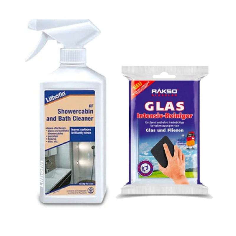 Esponja Glas Rakso + KF Showercabin and Bath Lithofin 500 ml