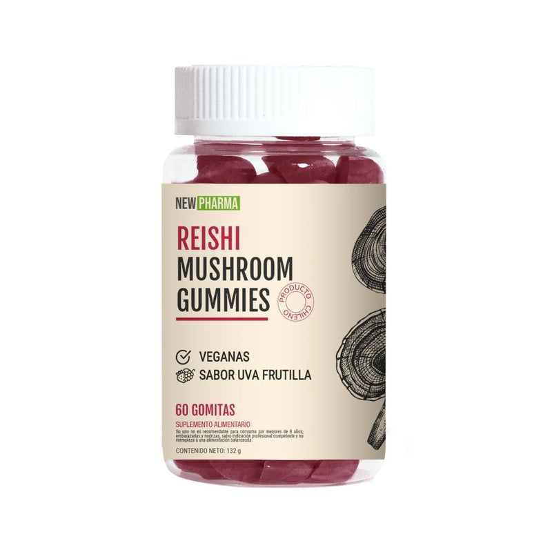 Reishi NewPharma 60 Gomitas Suplementos Alimenticios Lokal 