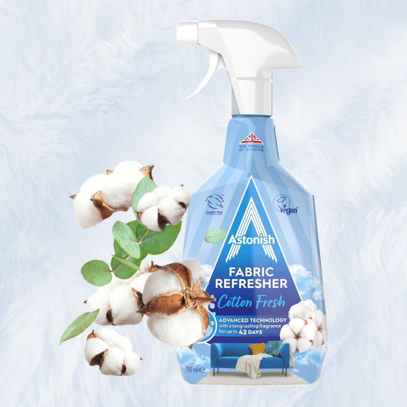 Renovador Refrescante de Telas Fragancia Algodón Fresco Astonish 750 ml Hogar Astonish 