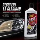Restaurador de Plásticos Transparentes y Micas PlastX Meguiar’s 296 ml Hogar Countach 