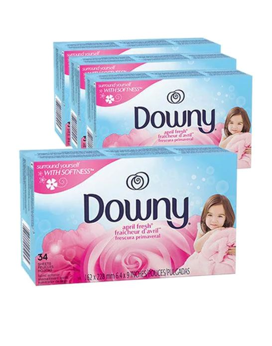 Toallas Suavizantes Antiestatica Downy 4 x 34 Un Hogar HBC 