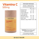 Vitamina C Biostream 500 mg 120 Cápsulas Suplementos Alimenticios Biostream 