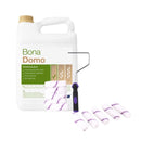 Vitrificante Pisos de Madera Satinado Bona Domo 5 Lt + Kit Mini Rodillos de Microfibra Hela 10 Un Hogar Enko 