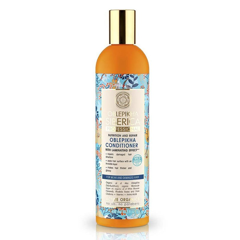 Acondicionador Cabello Debil y Dañado Espino Amarillo Natura Siberica 0,4 Lt Higiene Personal Mundo Limpio 