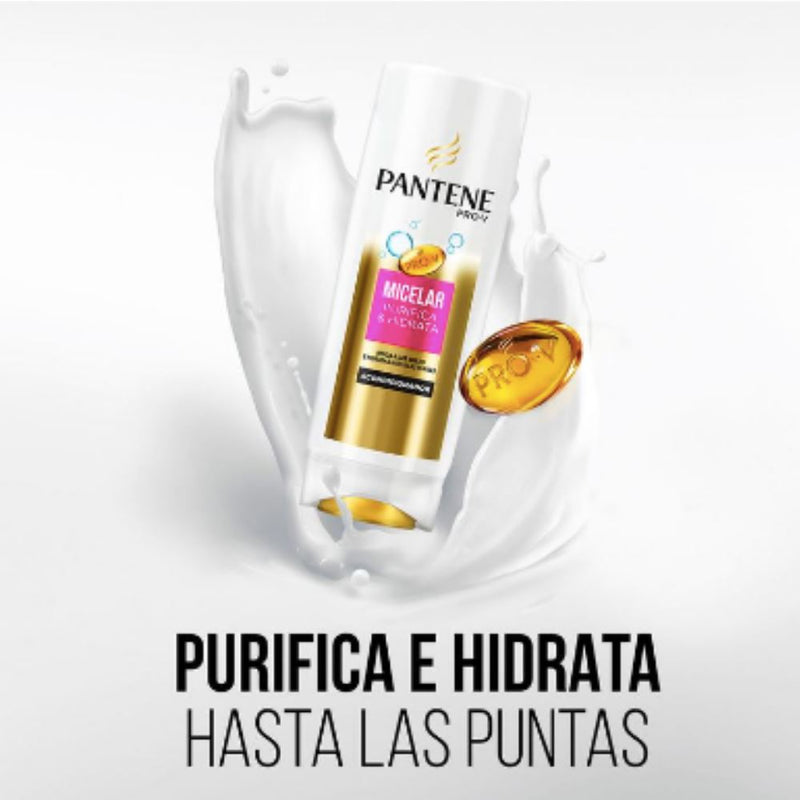 Acondicionador Micelar Purifica Pantene 400ml Higiene Personal Mundo Limpio 