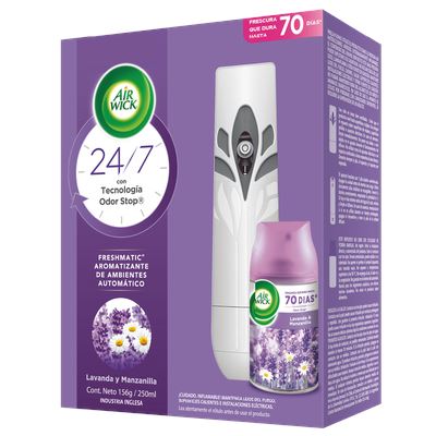 Aromatizante de Ambientes Aerosol Lavanda Airwick 250 ml Hogar mundolimpio.cl 