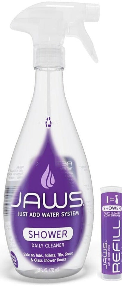 Botella + 1 Refill Limpiador Diario Ducha Jaws 739 ml Hogar Jaws 