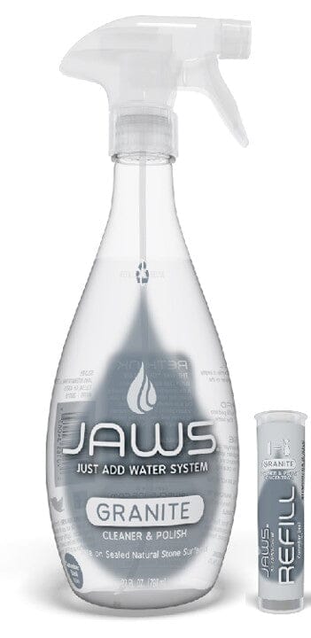 Botella + 1 Refill Limpiador y Abrillantador Granito Jaws 739 ml Hogar Jaws 