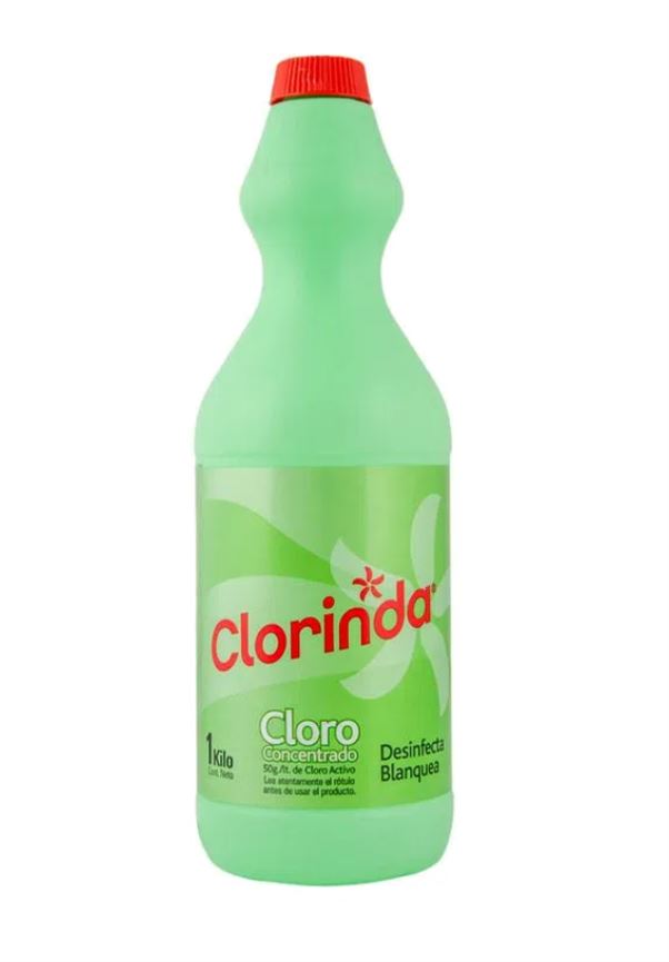 Cloro Concentrado Multisuperficies Clorinda 1 Lt Hogar Casanova 