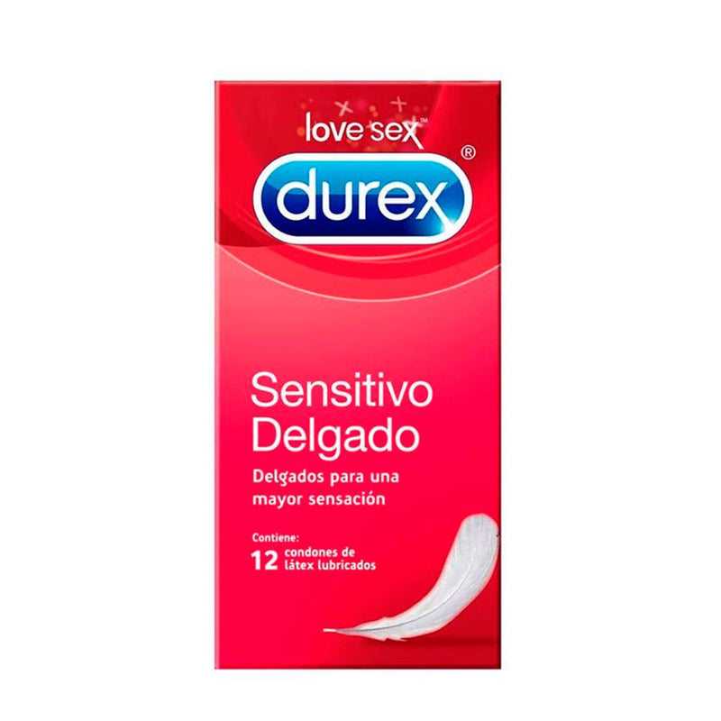 Condones Sensitivo Delgado Durex 12 Un Higiene Personal Mundo Limpio 