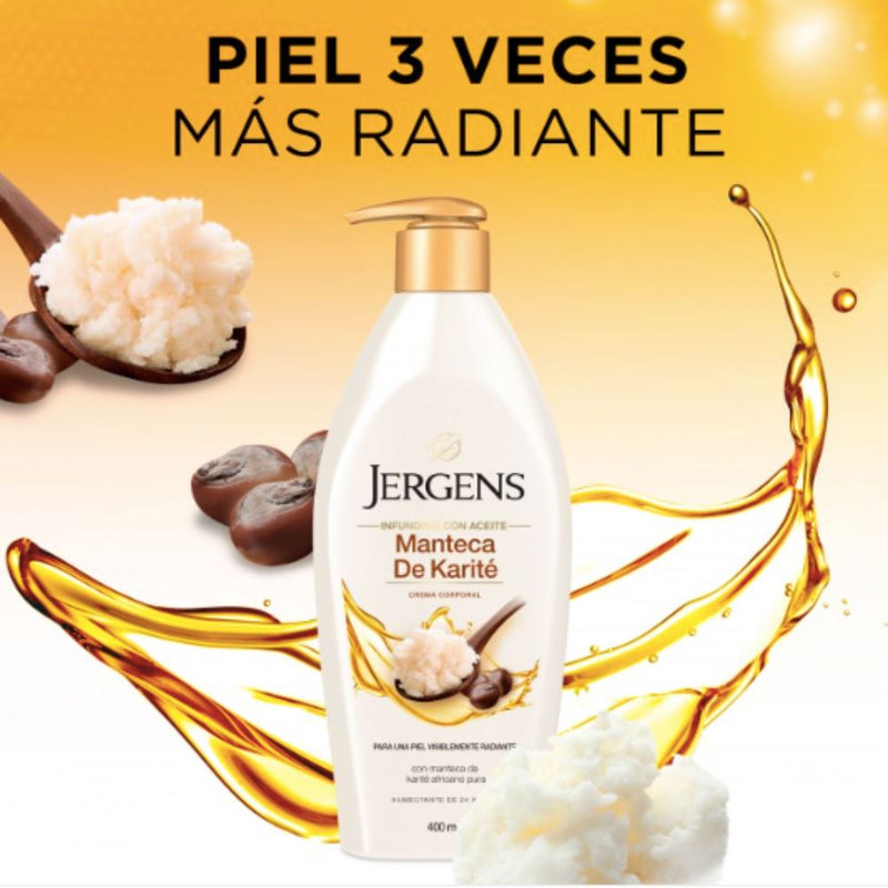 Crema Corporal Manteca De Karite Jergens 400 ml Higiene Personal Mundo Limpio 