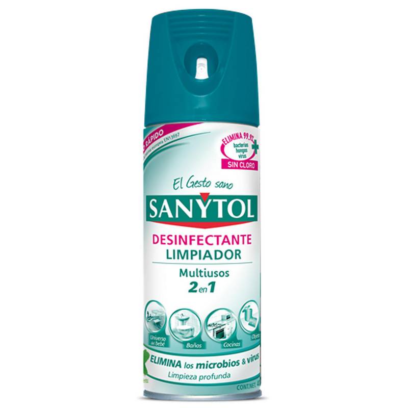 Desinfectante Limpiador Multiuso 2 en 1 Sanytol 400 ml Hogar AC Marca 