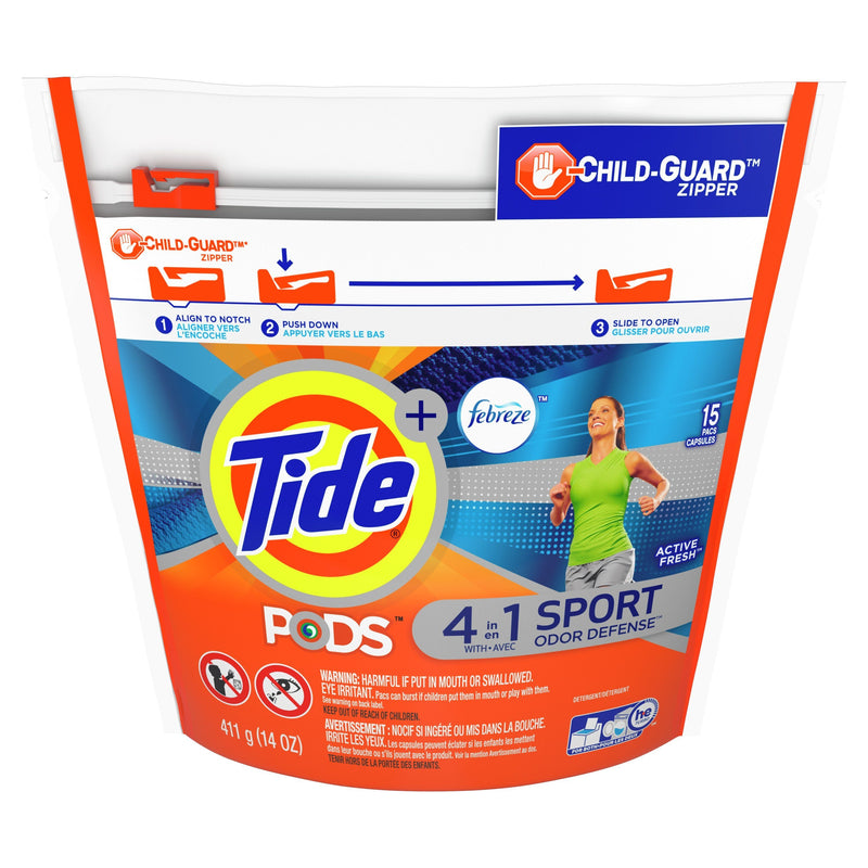 Detergente Capsulas Pods Febreze Tide 15 CT Hogar mundolimpio.cl 