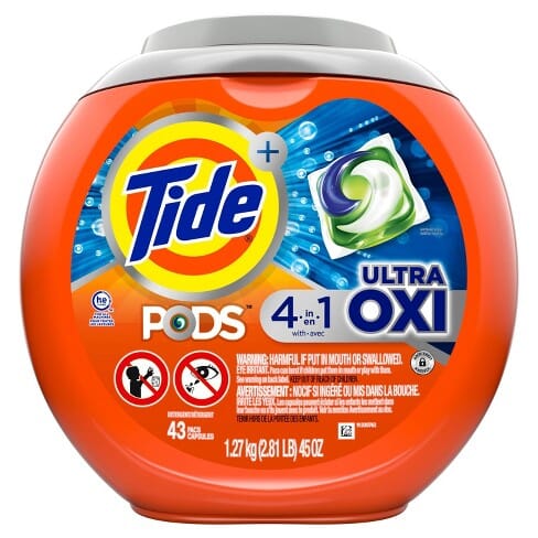 Detergente Capsulas Pods Ultra Oxi Tide 43 ct 1.27 Kg Hogar mundolimpio.cl 